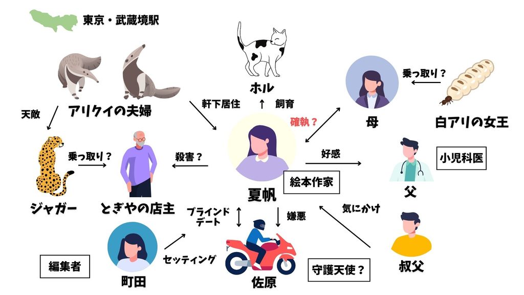 夏帆　相関図